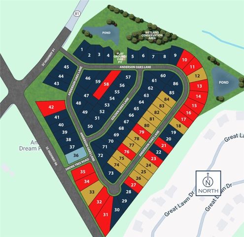 154 Anderson Oaks Lane Lot 74, Easley, SC 29642