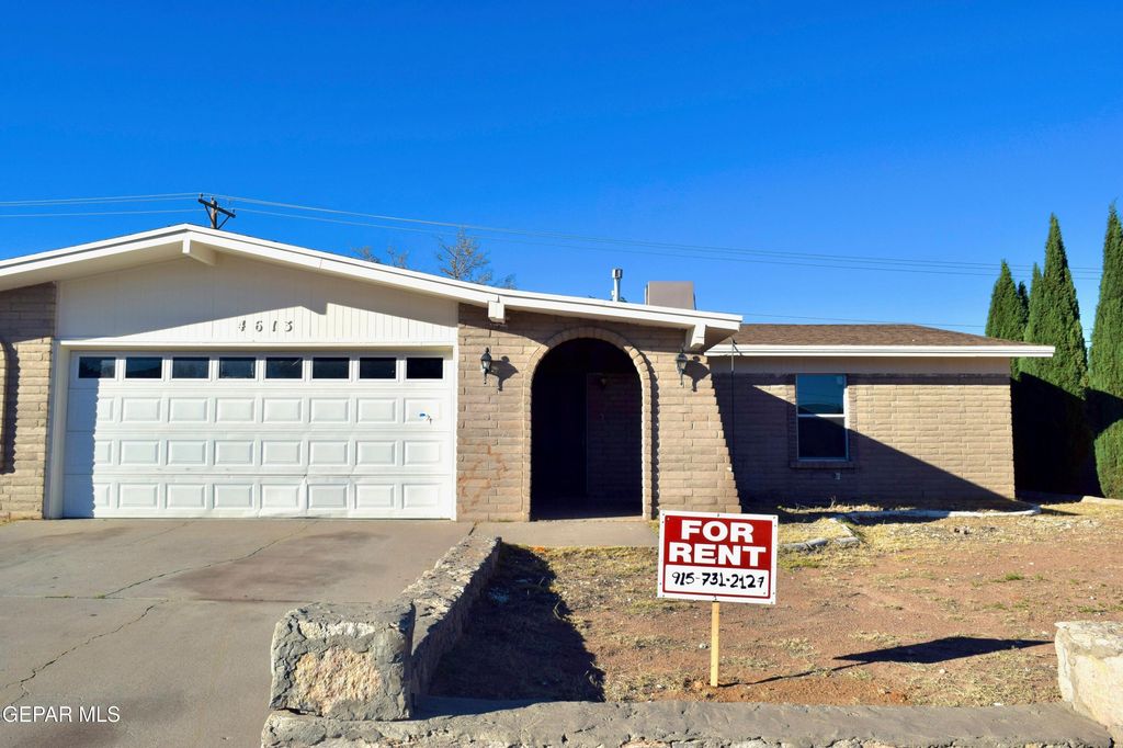4613 SUN VALLEY Drive, El Paso, TX 79924