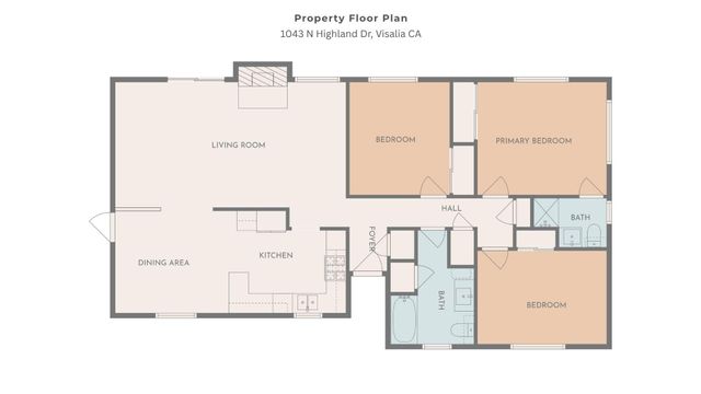 1043 N Highland Drive, Porterville, CA 93257