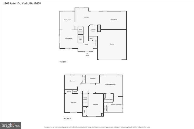 1366 ASTER DR, York, PA 17408