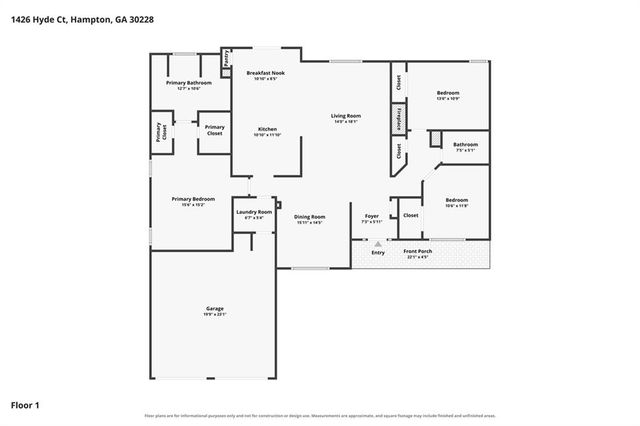 1426 Hyde Court, Hampton, GA 30228