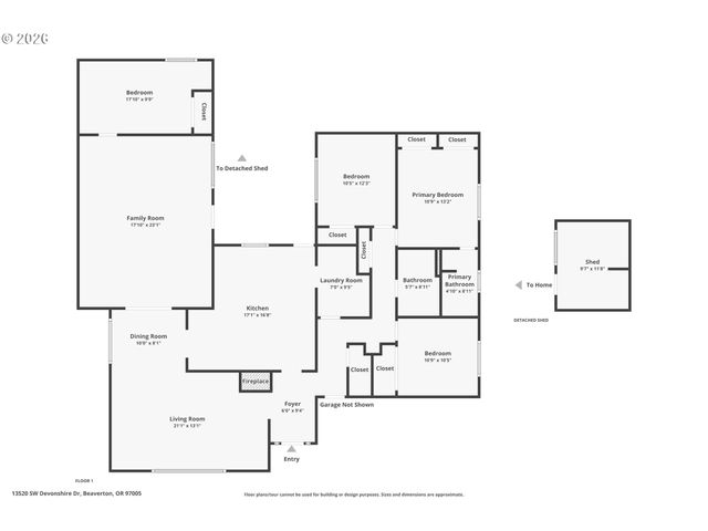 13520 Sw DEVONSHIRE Dr, Beaverton, OR 97005