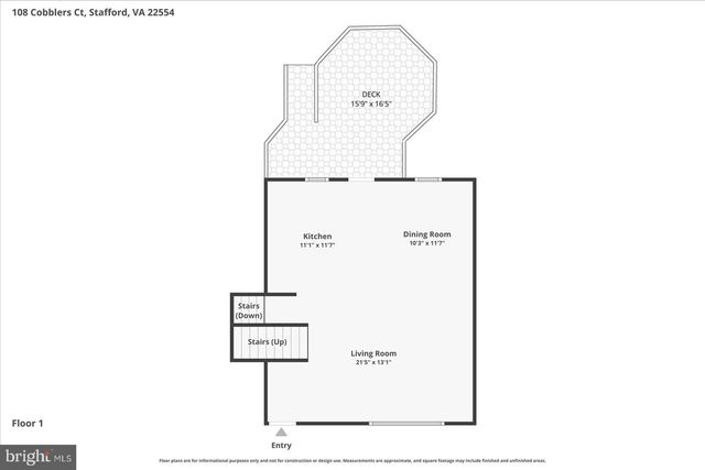 108 COBBLERS CT, Stafford, VA 22554