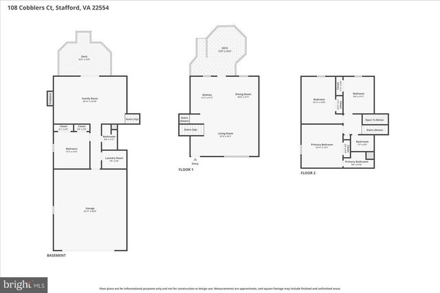 108 COBBLERS CT, Stafford, VA 22554