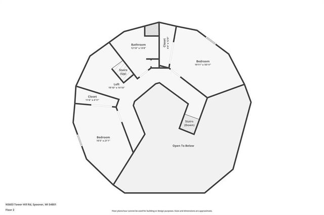 N5603 Tower Hill Road, Spooner, WI 54801