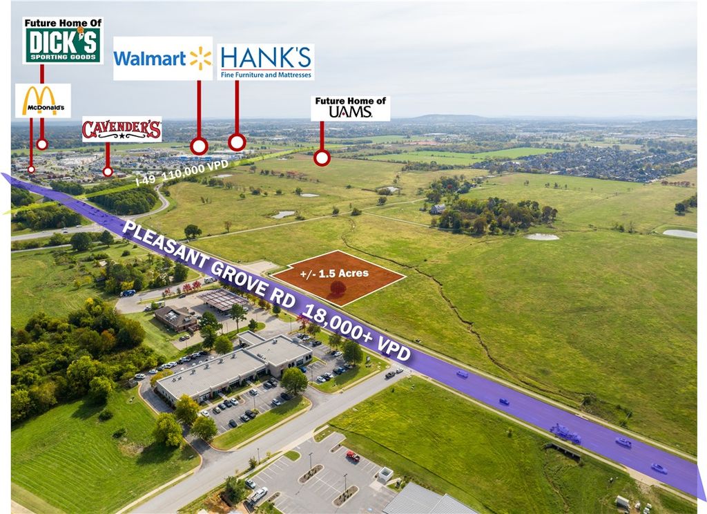 1.5 AC W Pleasant Grove Road Lot 5, Rogers, AR 72756