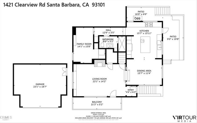 1421 Clearview Road, Santa Barbara, CA 93101