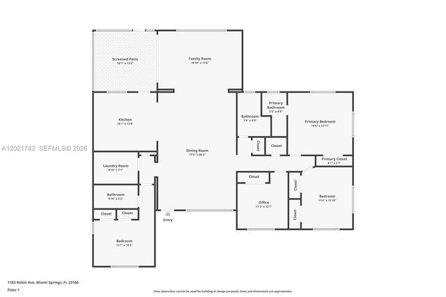 1183 Robin Ave, Miami Springs, FL 33166