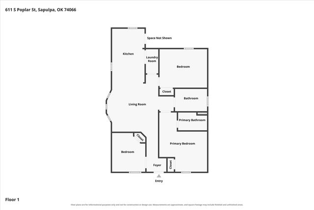 611 S Poplar Street, Sapulpa, OK 74066