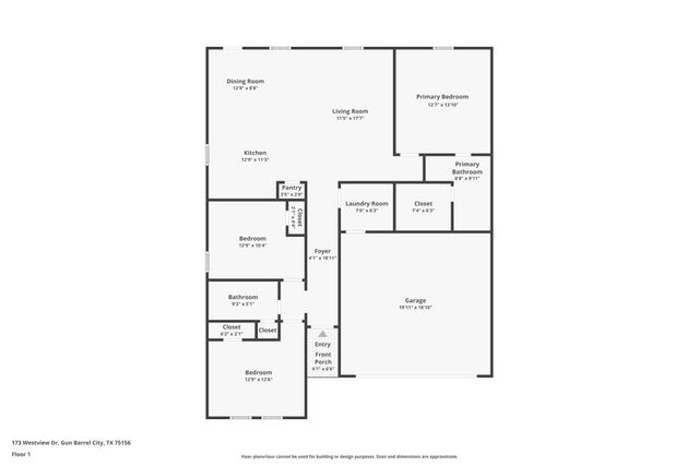 173 Westview Drive, Gun Barrel City, TX 75156