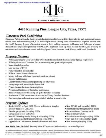 4426 Running Pine Drive, League City, TX 77573