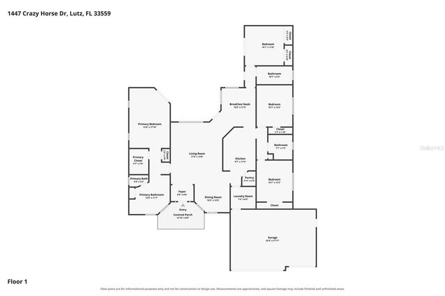 1447 CRAZY HORSE DRIVE, Lutz, FL 33559