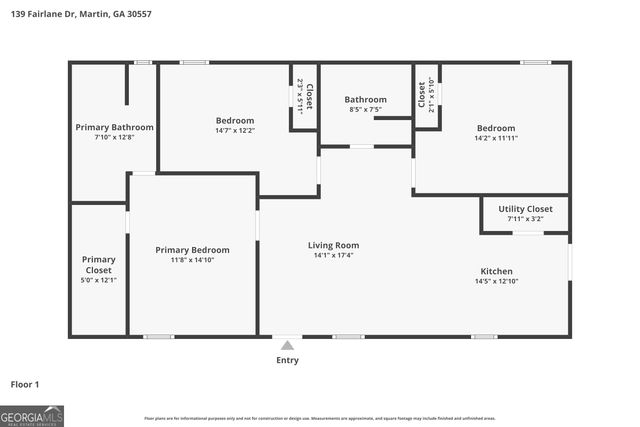 139 Fairlane Drive, Martin, GA 30557