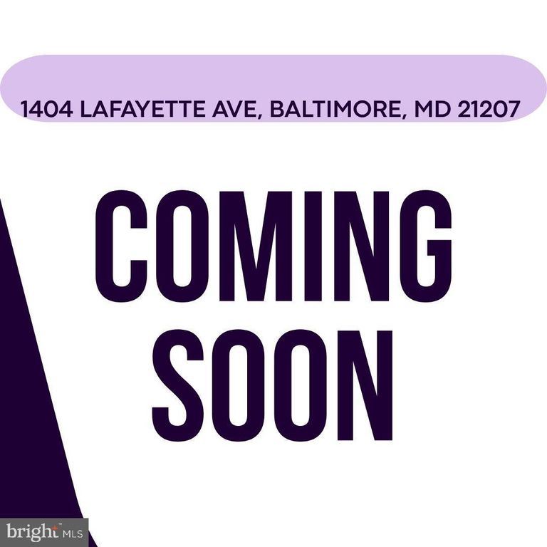 1404 LAFAYETTE AVE, Baltimore, MD 21207
