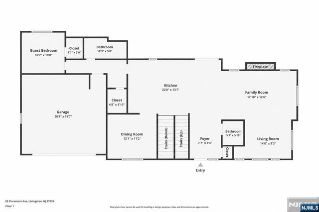 25 Claremont Avenue, Livingston, NJ 07039