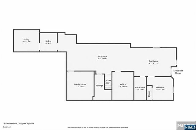 25 Claremont Avenue, Livingston, NJ 07039