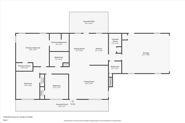 11550 Hill Country Circle, Ponder, TX 76259