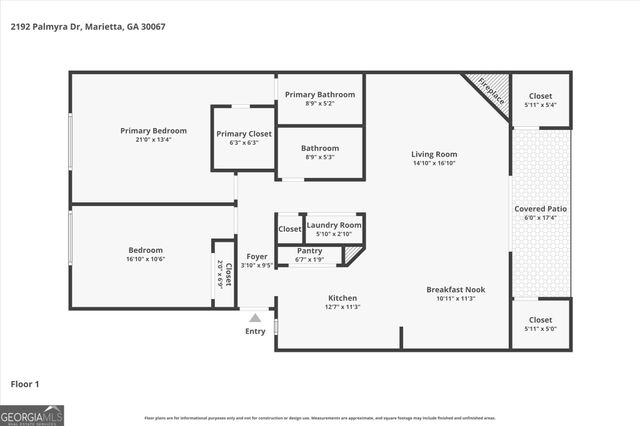 2192 Palmyra Drive SE, Marietta, GA 30062