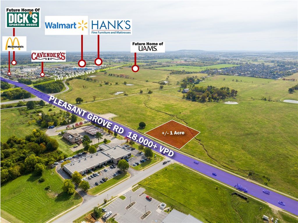 1 AC W Pleasant Grove Road Lot 6, Rogers, AR 72756
