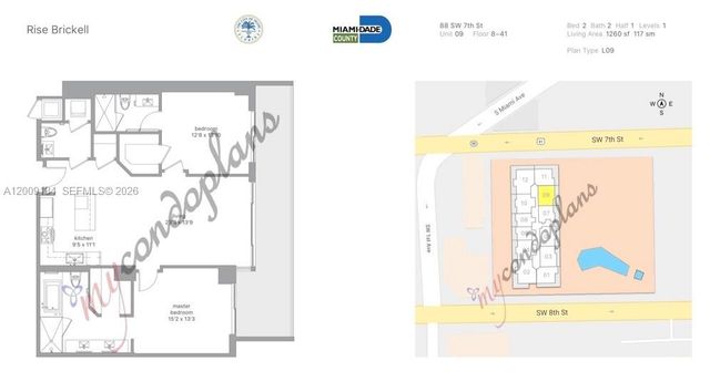 88 SW 7th St 1009, Miami, FL 33130