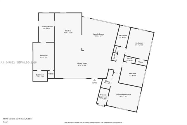 141 NE 122nd St, North Miami, FL 33161