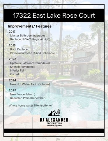 17322 E Lake Rose Court, Cypress, TX 77429