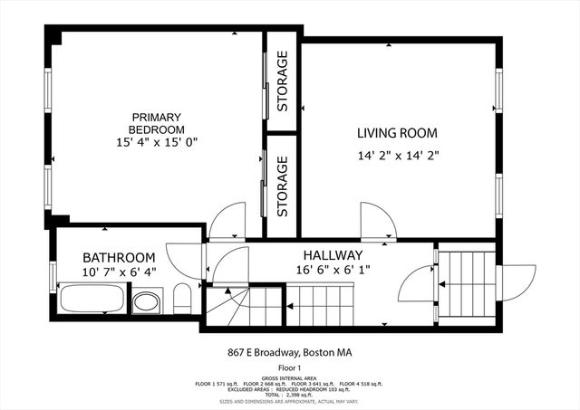 867 E. Broadway, Boston, MA 02127