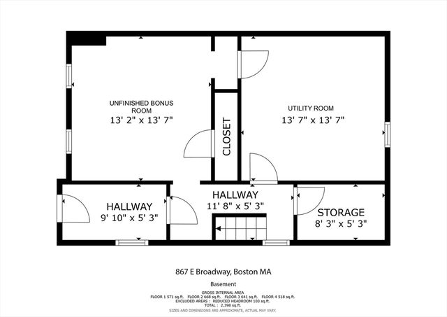 867 E. Broadway, Boston, MA 02127