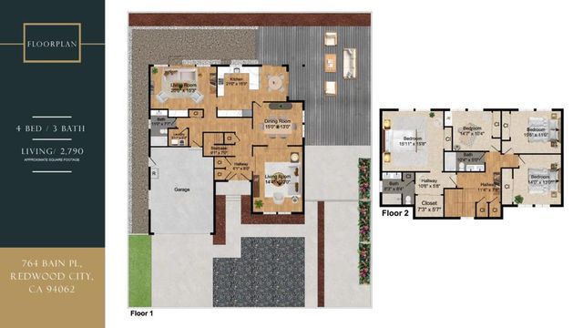 764 Bain Place, Redwood City, CA 94062