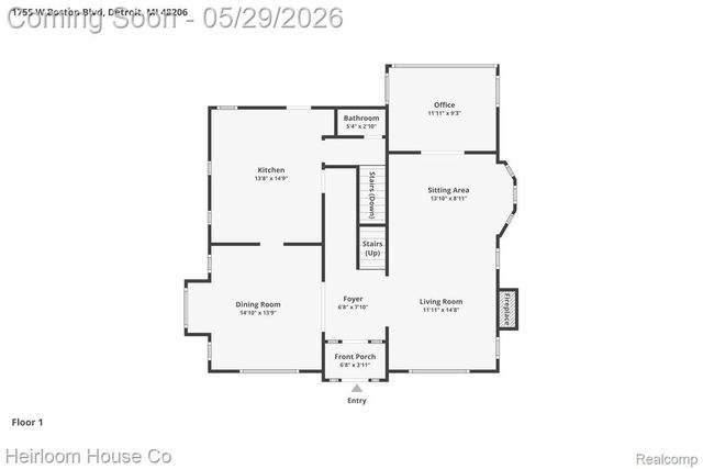 1755 W Boston Boulevard, Detroit, MI 48206