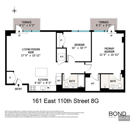 161 E 110th St Apt 8G, New York City, NY 10029
