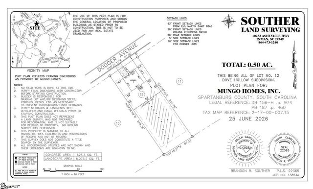 447 Dodger Avenue Lot 12, Chesnee, SC 29323