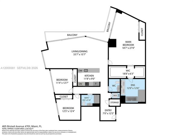 465 Brickell Ave 701, Miami, FL 33131