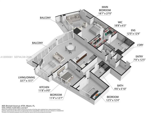 465 Brickell Ave 701, Miami, FL 33131