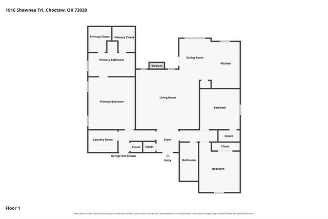 1916 N Shawnee Trail, Choctaw, OK 73020
