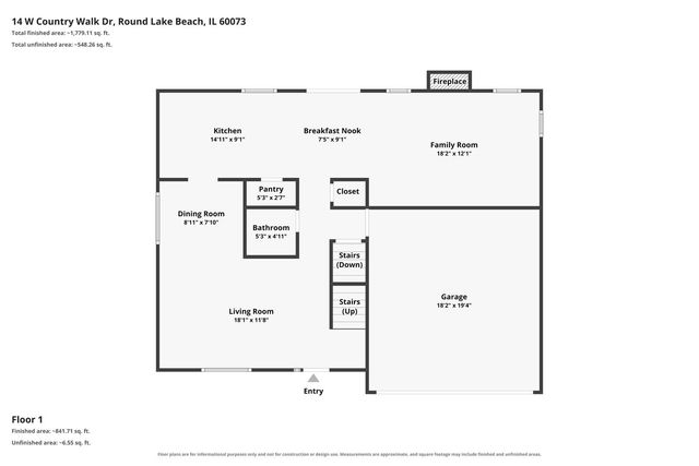 14 W Country Walk Drive, Round Lake Beach, IL 60073