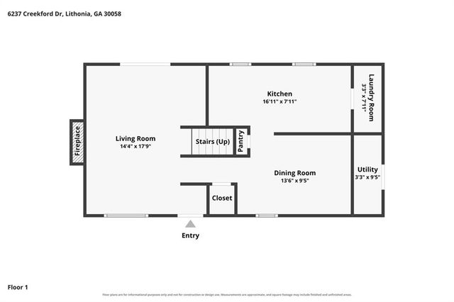 6237 Creekford Drive, Lithonia, GA 30058