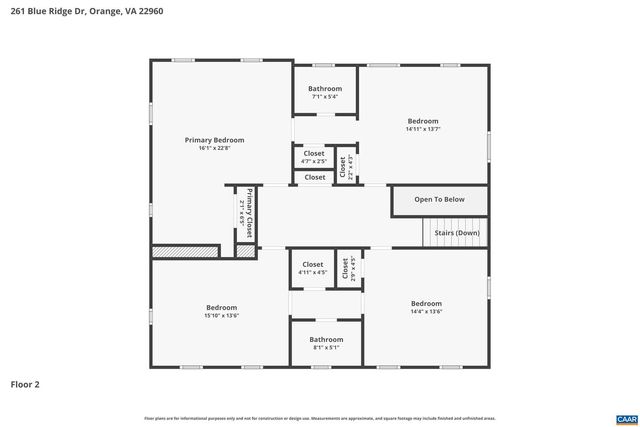 261 BLUE RIDGE DR, Orange, VA 22960