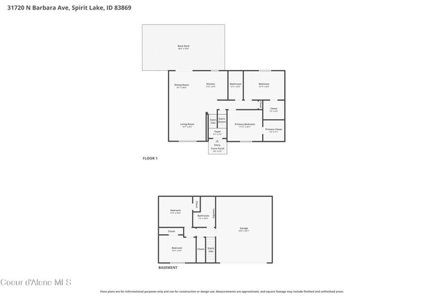 31720 N Barbara Ave, Spirit Lake, ID 83869