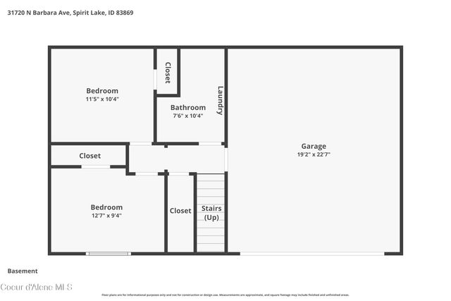31720 N Barbara Ave, Spirit Lake, ID 83869