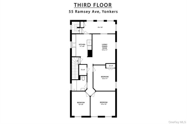 55 Ramsey Avenue 3rd Floor, Yonkers, NY 10701