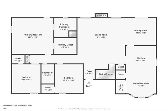 3460 Deerfield Lane NW, Kennesaw, GA 30144