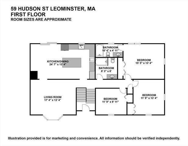 59 Hudson St, Leominster, MA 01453