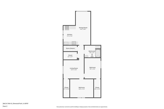 2842 N 74th Court, Elmwood Park, IL 60707