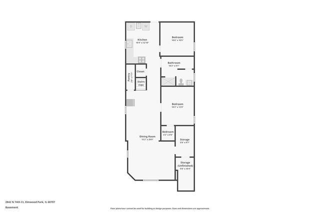 2842 N 74th Court, Elmwood Park, IL 60707