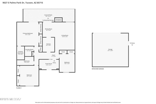 9027 E Palms Park Drive, Tucson, AZ 85715