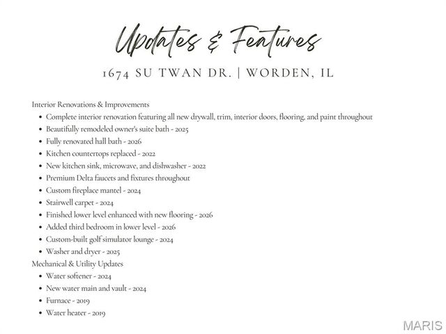 1674 Su Twan Drive, Worden, IL 62097