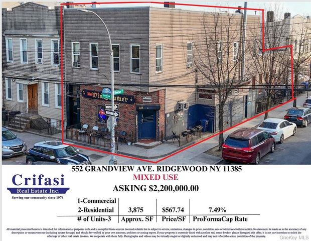 552 Grandview Avenue, Ridgewood, NY 11385