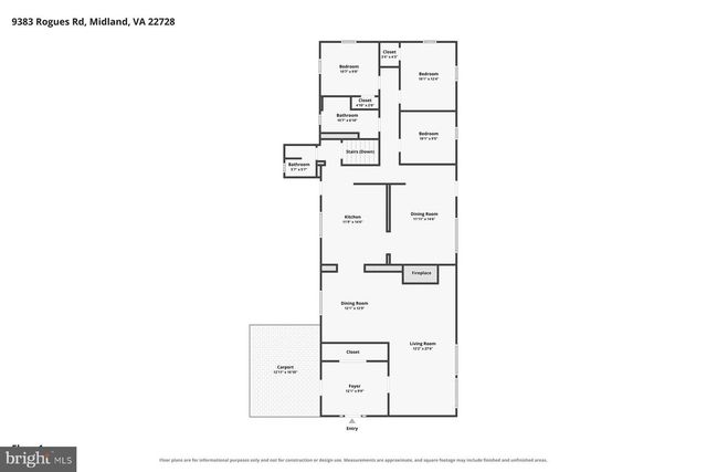 9383 ROGUES RD, Midland, VA 22728
