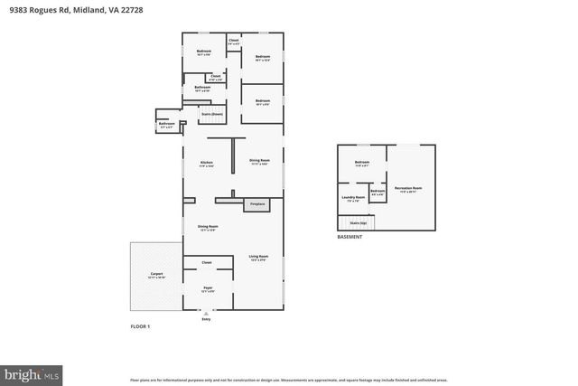 9383 ROGUES RD, Midland, VA 22728